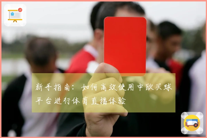 新手指南：如何高效使用中欧买球平台进行体育直播体验